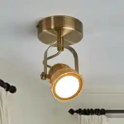 Lindby Leonor Lampa Ścienna Antique Brass 9639062