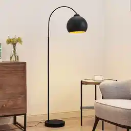 Lindby Minali Lampa Podłogowa Black/Gold 9945441