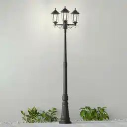 Lindby Nane Zewnętrzna Lampa Ogrodowa Black 9949035