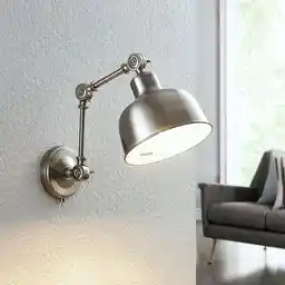 Lindby Rosita Lampa Ścienna Satin Nickel 9624273