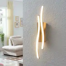 Lindby Safia Lampa Ścienna Nickel/White 9985084