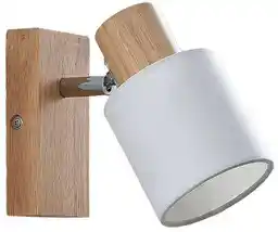 Lindby Wanessa Lampa Ścienna Light Wood/White 9624708