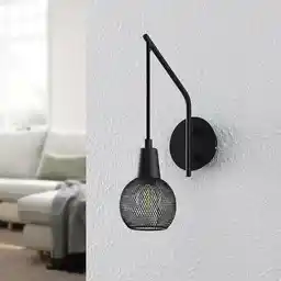 Lindby Zerda Lampa Ścienna Black 9627758