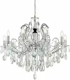 Lumina Deco Klasyczny Żyrandol Kryształowy Daniella W10 LDP 9123-10