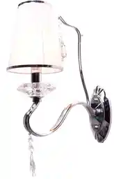 Lumina Deco Lampa Ścienna Kinkiet Kryształowy Biały Finezzia W1 LDW 9267-1 (WT)