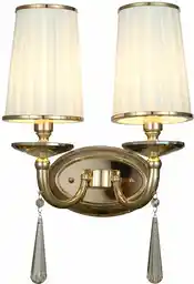 Lumina Deco Lampa Ścienna Kinkiet Złoty Fabione W2 LDW 1200-2 (GD)