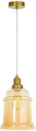 Lumina Deco Lampa Wisząca Bursztynowa Nowoczesna Moletti D20 LDP 6844-1 (MD+AB)