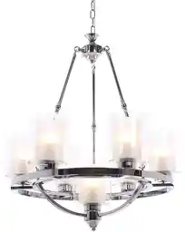 Lumina Deco Lampa Wisząca Loft Chromowana Santini W7 LDP 1220-7 (CHR)