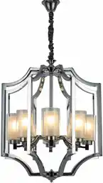 Lumina Deco Lampa Wisząca Loft Chromowana Vigatto W8 LDP 1224-8 (CHR)