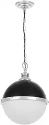 Lumina Deco Lampa Wisząca Loft Czarno-Chromowana Largo LDP 1228-300 (BK+CHR)