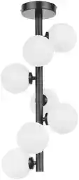 Lumina Deco Nowoczesna Lampa Sufitowa Czarna Petrica W7 LDC 6033-7 (BK)