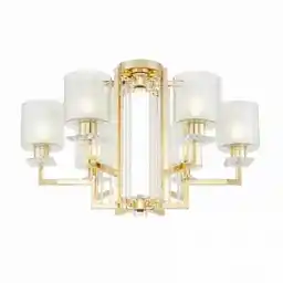 Lumina Deco Nowoczesna Lampa Sufitowa Złota Manhattan W6 LDC 8012-6 (GD)