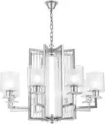 Lumina Deco Nowoczesna Lampa Wisząca Chromowana Manhattan Pro LDP 8012-8 (CHR)