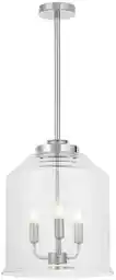 Lumina Deco Nowoczesna Lampa Wisząca Chromowana Ralton W3 LDP 1202-3 (CHR)