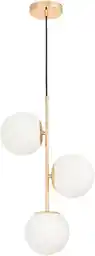 Lumina Deco Nowoczesna Lampa Wisząca Złota Stelvio W3 LDP 6041-3 (GD)