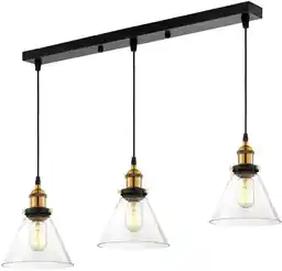 Lumina Deco Potrójna Lampa Wisząca Loft Nubi W3 Pro LDP 6801-3 (PR)