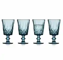 Lyngby Glas Kieliszki do wina Sorrento 29 cl, 4 szt. Niebieskie