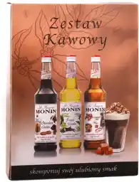 Monin Syropy zestaw 3x50ml piernik, słony karmel, orzech