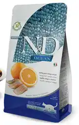 N&d Ocean Cat Farmina N&D Ocean bez zbóż Śledź & Pomarańcza Adult - 5 kg karma sucha