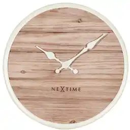 Nextime Zegar ścienny 50 cm jasny Plank 3134 WI