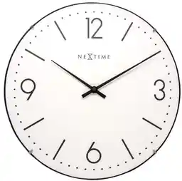 Nextime Zegar ścienny biały Basic Dome 3157 WI