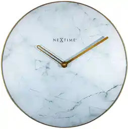 Nextime Zegar ścienny jasny Marble 8189 WI