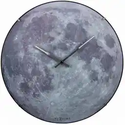 Nextime Zegar ścienny Księżyc fluorescencyjny Moon Dome 3164