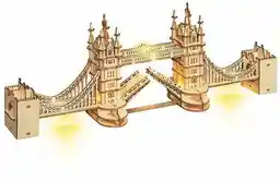 Nice Idea Puzzle Drewniane 3D Led Tower Bridge