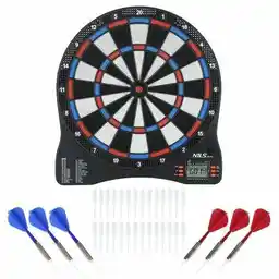 Nils Fun Elektroniczny dart 32 gry tablica rzutki TDE01