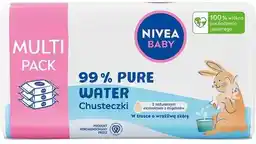 Nivea Baby Chusteczki biodegradowalne 99 procent Pure Water 3x57szt