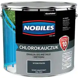 Nobiles Emalia Chlorokauczuk Szary Grafitowy RAL 7024 10L