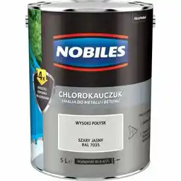 Nobiles Emalia Chlorokauczuk Szary Jasny RAL 7035 5L