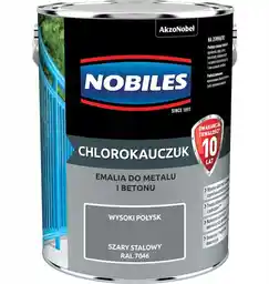 Nobiles Emalia Chlorokauczuk Szary Stalowy RAL 7046 5L