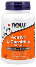 Now Foods Acetyl L-Carnitine 500mg 100vkaps L-Karnityna