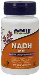 Now Foods NADH 10 mg 60vkaps Ryboza Pamięć Koncentracja