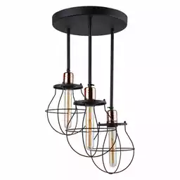 Nowodvorski Manufacture lampa sufitowa czarna miedź 3 regulowana 9740