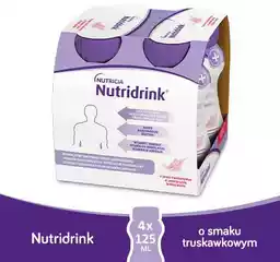 Nutridrink smak truskawkowy 4x125ml