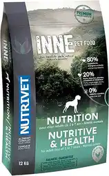 Nutrivet - INNE Chien Nutrition pies karma bez zbóż dla dorosłych psów drób 80 składników pochodzenia zwierzęcego 12 kg