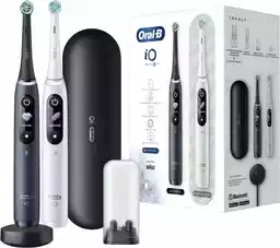 Oral-B iO Series 8 Duo Black&White zestaw szczoteczek magnetycznych