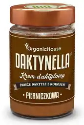 Organic House Krem Kokosowo Daktylowy Pierniczkowy Bezglutenowy Bio 190g (Daktynella)