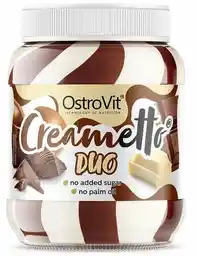 OstroVit Creametto 350g DUO Krem Mleczno-Orzechowy Bez Cukru