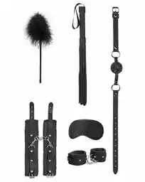 Ouch! Beginners Bondage Kit Black - Zestaw BDSM Czarny