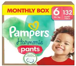 Pampers Harmonie 6 pieluchomajtki 15kg+ 132szt