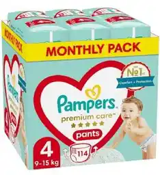 Pampers Premium Care 4 Pants pieluchomajtki 9-15kg 114szt