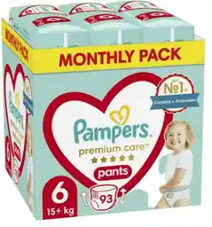 Pampers Premium Care 6 Pants pieluchomajtki (15kg+) 93szt.