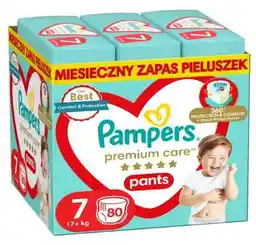 Pampers Premium Care 7 Pants pieluchomajtki 17kg+ 80szt