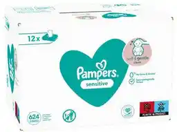 Pampers Sensitive Chusteczki nawilżane 12x52szt