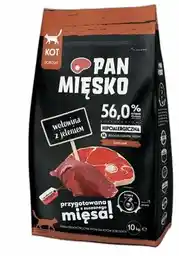 Pan Mięsko Karma dla kota Wołowina z jeleniem 10 kg sucha