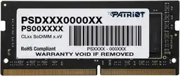 Patriot Signature Line DDR4 16GB 2400 CL17 SODIMM Czarny Pamięć SO-DIMM PSD416G240081S