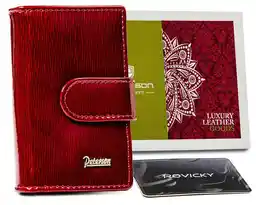 Peterson Lakierowane etui na klucze i karty PTN BC-7772-RED czerwone